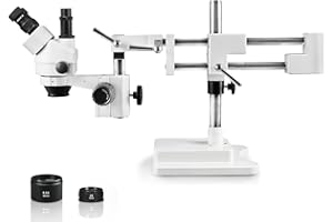 Parco Scientific PA-5FZ Simul-Focal Trinocular Zoom Stereo Microscope, 10x WF Eyepiece, 0.7X—4.5X Zoom, 3.5X—90x Magnificatio