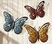 Superdream 3D Nature Inspired Metal Butterfly DIY Decorative Wall Art Trio Hang Indoors or Outdoors