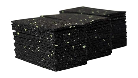 100 Stück 3 mm 90 x 90 mm Terrassenpad, Terrassenpads, Gummigranulat