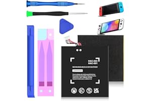 BOANV [5180 mAh] HAC-003 Battery Replacement Compatible with Nintendo Switch Console Handhold HAC-001, High Capacity Nintendo Switch Battery with Installation Tools Kit