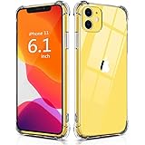 SarshTech Compatible with iPhone 11 Case 2019 | Crystal Clear Case with 4 Corners Shockproof Protection | Soft Slim Scratch-Resistant TPU Bumper Cover for Apple iPhone 11 6.1 inch