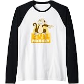 Family Guy Evil Monkey Pointing Cartoon Raglan Baseball Tee