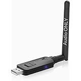 Avantree DG60 Long Range Bluetooth 5.0 USB Audio Adapter for PC Laptop Mac PS4 PS5 Linux, Superior Sound Wireless Audio Dongl