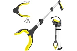 YOLOZAI 38" Extra Long Grabber Tool with 360°Rotating Anti-Slip Jaw， Lightweight Reaching Aid Reacher Tool, Arm Extension Heavy Duty Grabbers for Elderly (38 Inch - 1PCS)