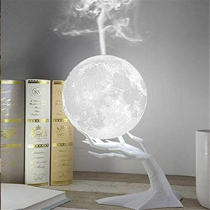 HIN 880ML moon humidifier, 3D moon design ultrasonic aroma