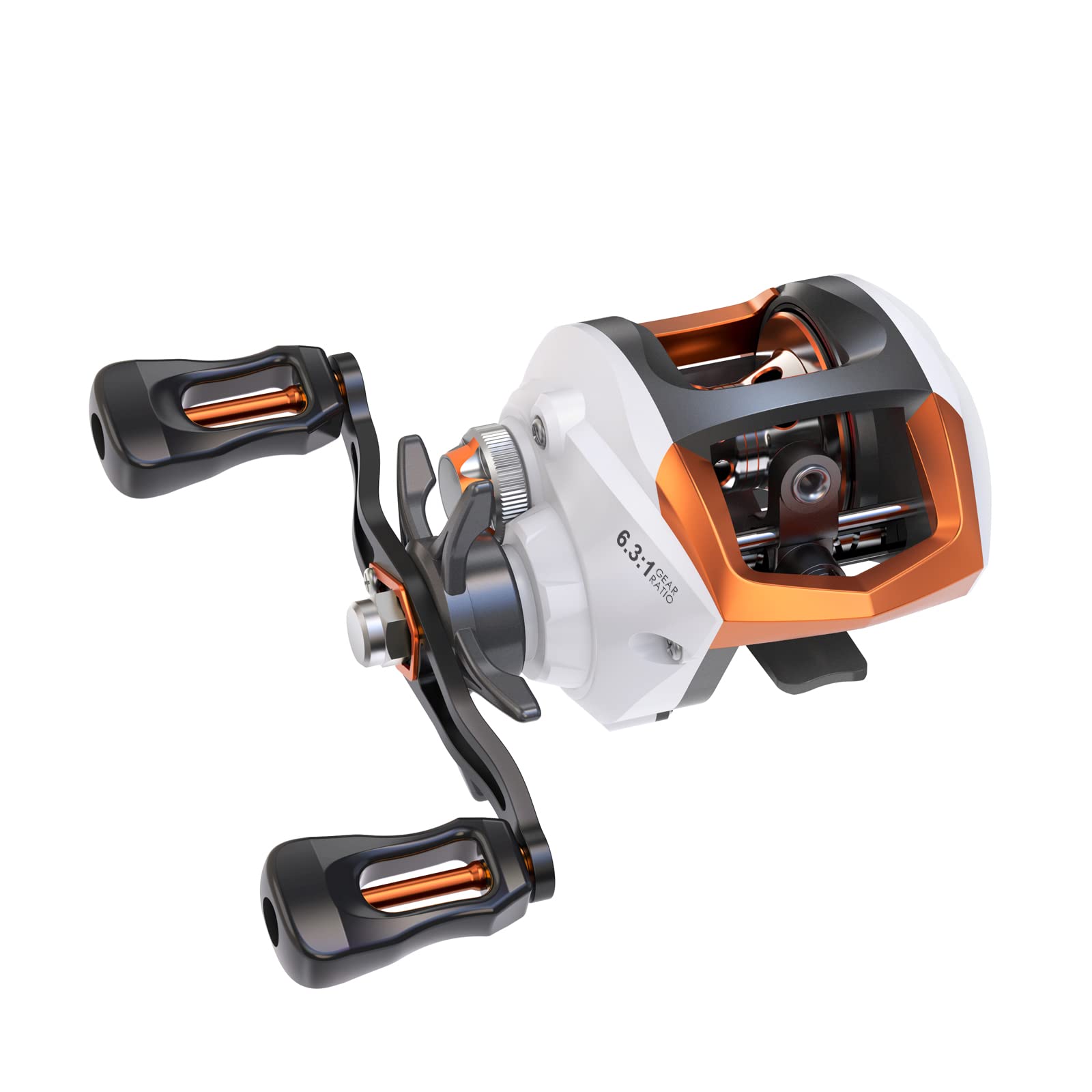 Lixada Fishing Reels, Spinning Reel Strong Corrosion Resistance Metal Saltwater Baitcasting Reel with Magnetic Braking System