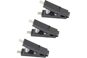 FBHDZVV 3Pcs SOP8 SOIC8 Programmer IC Testing Clip SOP8 SOP SOIC8 DIP8 DIP 8 Pin IC Test Clamp Without Cable