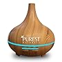 Purest Naturals 300ml Essential Oil Oils Diffuser Ultrasonic Cool Mist Aroma Humidifier - Whisper Quiet Large Aromatherapy Air Purifier For Home Office Bedroom Living Room Yoga - 17 LED Lights