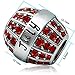 JMQJewelry Sister Grandma Granddaughter Charms For Bracelet Compatible with Pandora Bracelets Birthday Birthstone July Red