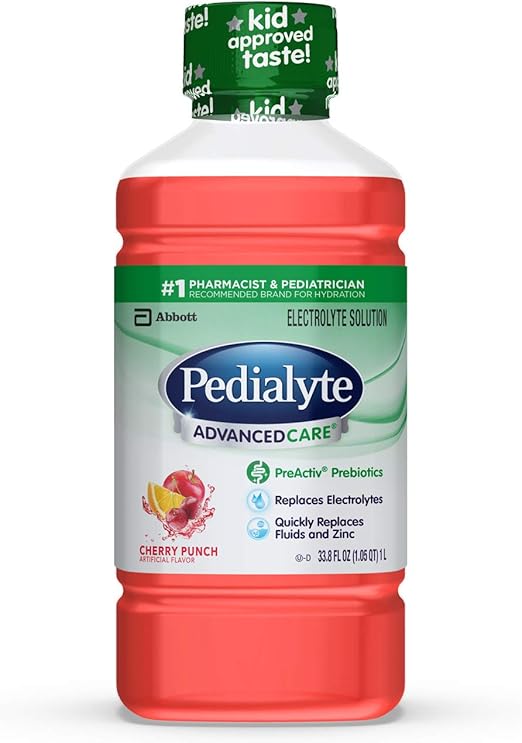 Amazon Com Pedialyte Advancedcare Electrolyte Solution 1 Liter 8 Count With Preactiv Prebiotics Hydration Drink Cherry Punch Health Personal Care Amazon Com Pedialyte Advancedcare Electrolyte Solution 1 Liter 8 Count With Preactiv Prebiotics Hydration Drink Cherry Punch Health Personal Care