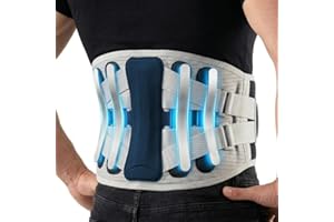 Back Brace for Lower Back Pain Relief from Herniated Disc, Sciatica & Scoliosis, Ergonomic Adjustable Breathable Lumbar Suppo