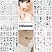 120 Sheets Fake Tattoos Temporary Tattoo Stickers for Women Men Girls Kids Tiny Black Flower Word Sexy Temp Tattoos Small Body Art Decal Designs for Face Hand Neck Wrist Arm Back Chest Decorations