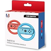Switch Steering Wheel for Mario Kart 8 Deluxe and Booster Course Pass (DLC), GH Racing Wheel Accessories Compatible with Nint