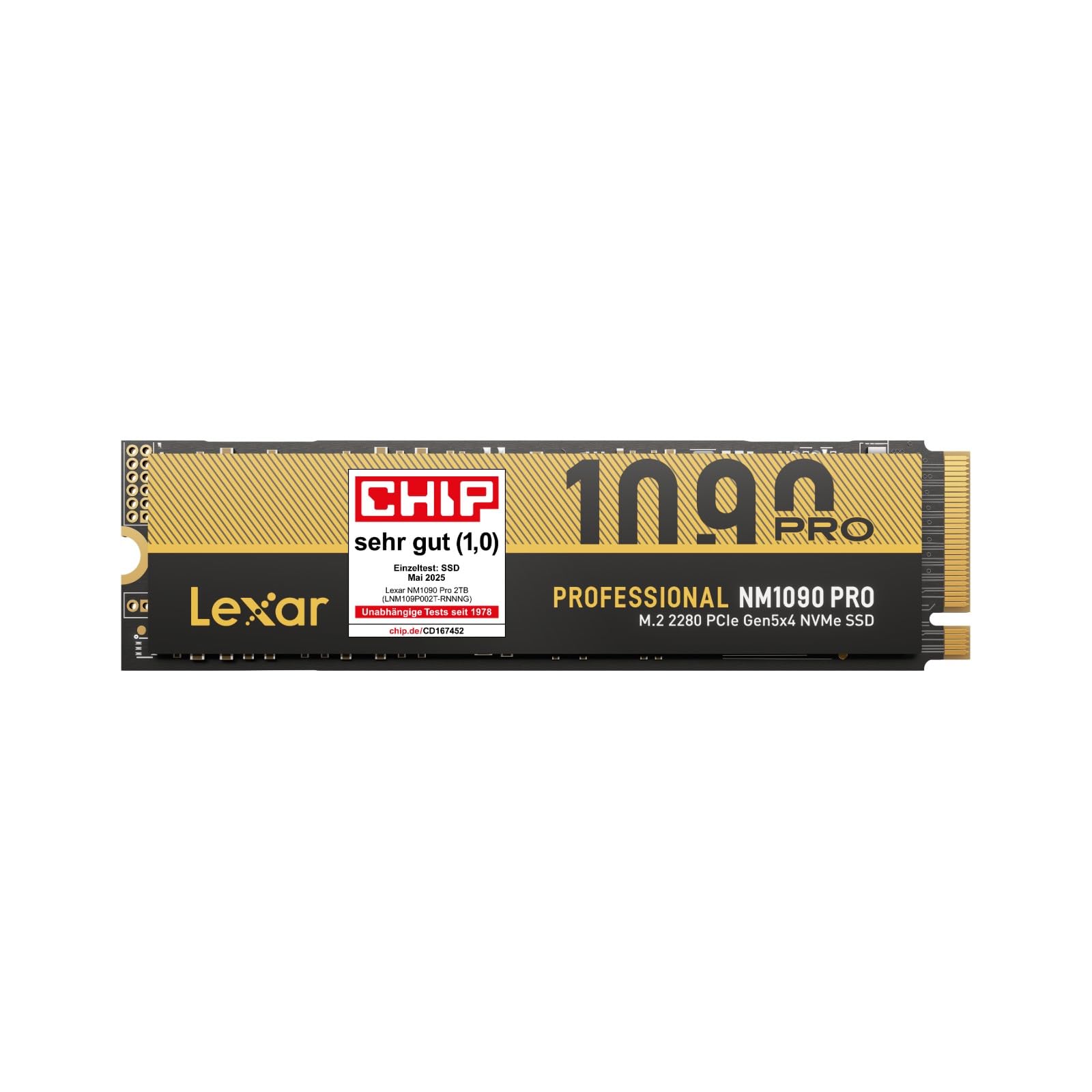 Lexar SSD 2TB PCIe 5.0 Gen5 NVMe SSD - Bis zu 14.000MB/s, Erweiterte Thermokontrolle, DirectStorage-SSD für AI-Lasten, Gaming & Content-Erstellung Laptop/PC