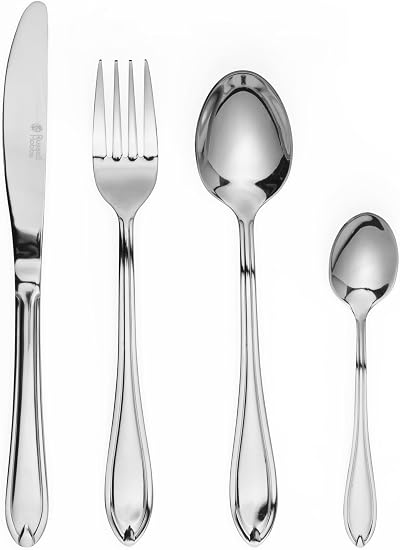 Russell Hobbs Marseille 24 Piece Cutlery Set 18/0 Stainless Steel six place