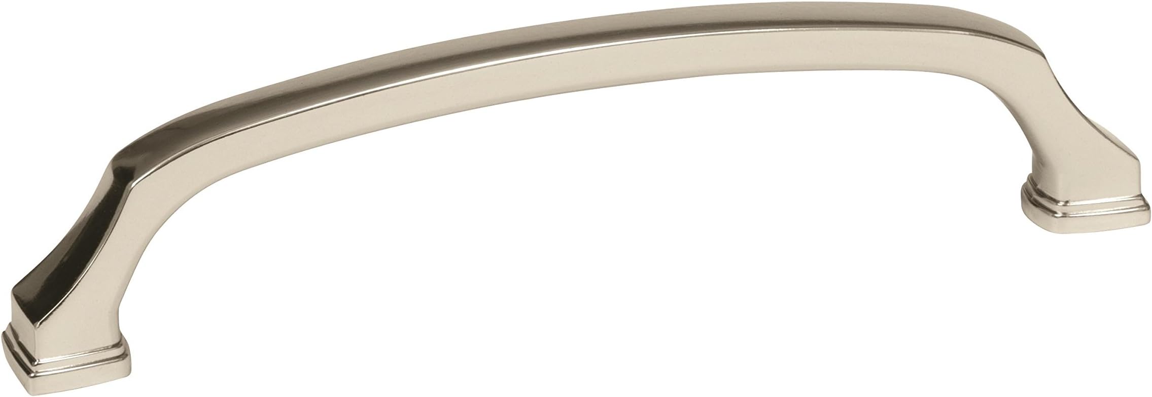 Amerock | Cabinet Pull | Polished Nickel | 6-5/16 inch (160 mm) Center to Center | Revitalize | 1 Pack | Drawer Pull | Drawer Handle | Cabinet Hardware