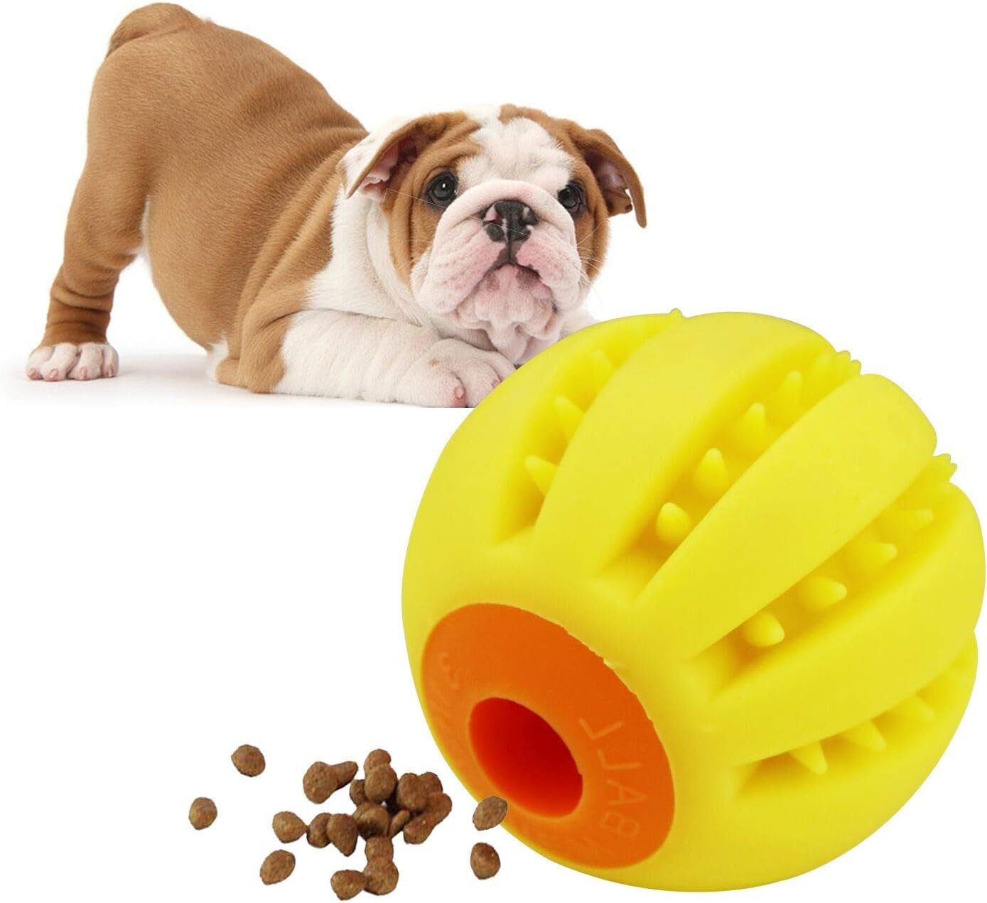 Amazon Laroo中小型犬用噛むおもちゃ耐久性のボール テディフットボール教育玩具6 4 Cm訓練用ボール チワワの知能訓練しいおやつボール 壊れない イエロー Laroo ボール 通販