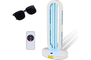 Dailytop UV Light Sanitizer,Home Disinfection Device, UVC Light for Room,38W Ultraviolet Light with 3- Speed Timing and Remote Control,UV Lamp for Home