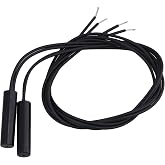 BQLZR Cylindrical Plastic Mounted Reed Proximity Switch Magnetic Sensor Pack of 2