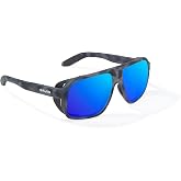 Baj&iacute;o Cocho Polarized Sunglasses - Extra Large Fit - Medium Wrap | Patent-pending LAPIS lenses - Removable Side Shields - Ergo Vented Nose Pads and Temple Tips - Flex Hinges - Sun Ledge