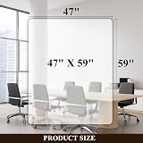 SHAREWIN Office Chair Mat Heavy Duty 150x120 cm for Hard Floors Anti-Slip view 6