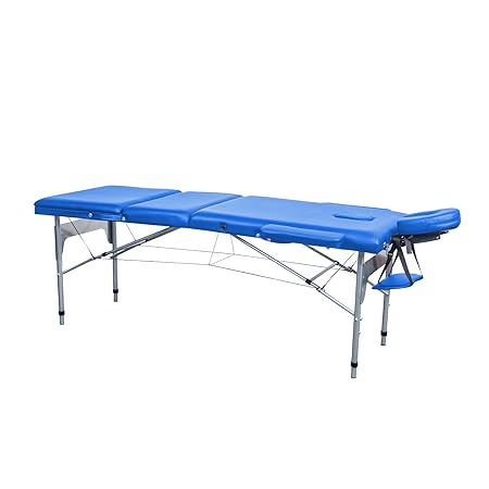 Jalano Massage Liege in 3 Farben - 3-Zonen Therapie Massagetisch Alu - 70 cm Breite - Höhenverstellbar (Armlehne + Kopfstütze
