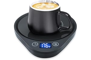 Coffee Mug Warmer for Desk,Smart Coffee Cup Warmer with 3 Temperature Settings,Heating Coaster with Timer & 2-12H Timed Auto 