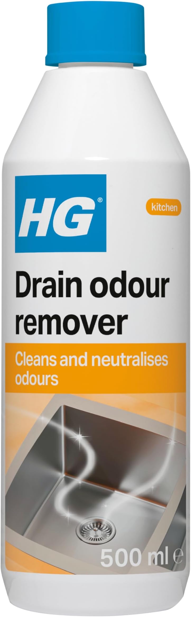 HG Drain Odour Remover 0.5kg - Deodorises Sinks & Drains Kitchen / Bathroom