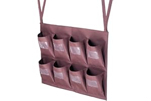 HOWOSO Replacement Janitorial Cart Bag, Waterproof Thickened Commercial 8-Pocket Housekeeping Cart Organizer Housekeepers Cart Sorting Pocket, Fits Any Cart Used for Material Storage Transport