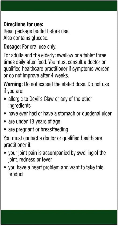 Natures Aid JointEeze 300mg (Equivalent 1050-1500mg of Devils Claw Root) 90 Tabs - 4 Pack, 90 Count (Pack of 4) - Image 5