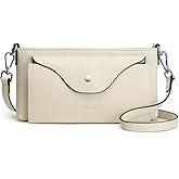 S-ZONE Leather Crossbody Bags for Women RFID Small Purse with Adjustable Strap Designer Shoulder Wallet Card Slots