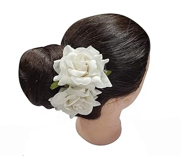 Inaaya Velvet Flower Hair Clip For Women Wedding Fancy Hair
