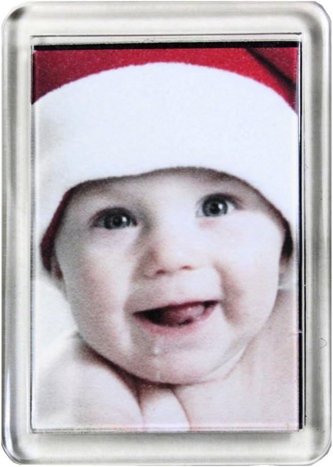 PC3721 ® 10 Blank Photo Fridge Magnet 50 x 35 mm Insert F1443, Clear, 10 Pieces
