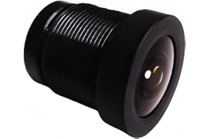 Quanmin MTV Lens 1 Million 2.5mm 130 Degree Wide Angle M12 CCTV Camera Lens Camera IR Board Lens for Security IP Camera CCTV Camera Lens Replacement