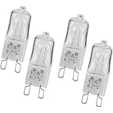 ciciTree 4Pcs G9 Base 40W 230V 500&deg;C Oven Halogen Capsule Light Lamp Bulbs
