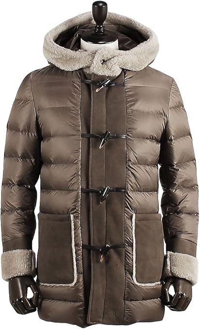 ブラウン C30 50 Emmeti エンメティ メンズ ムートン ダウンダッフルコート Raimondo Nomolite ブラウン コート ジャケット 通販 Amazon