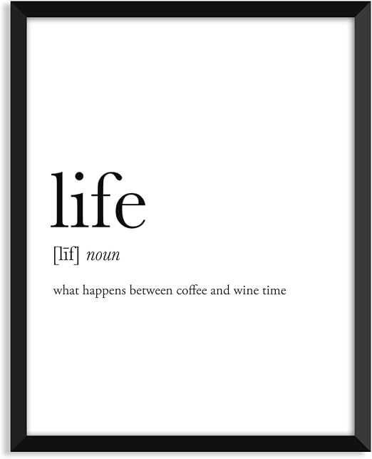 Amazon Com Serif Design Studios Life Definition Unframed Art Print Poster Or Greeting Card Posters Prints