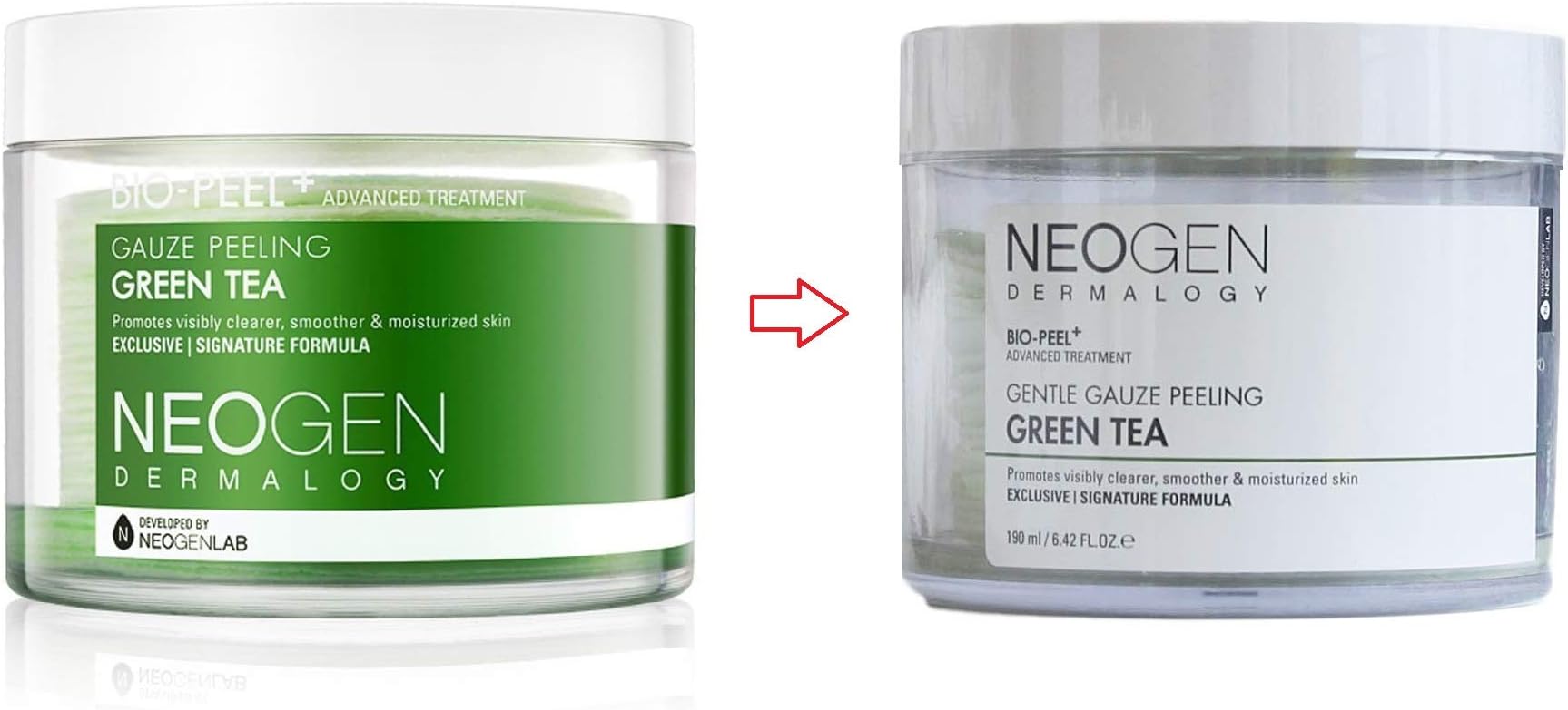 Neogen NEW Bio Peel+ Gauze Peeling 200ml (Pad 30Pcs) 2019 Package Renewal Version (Green Tea)