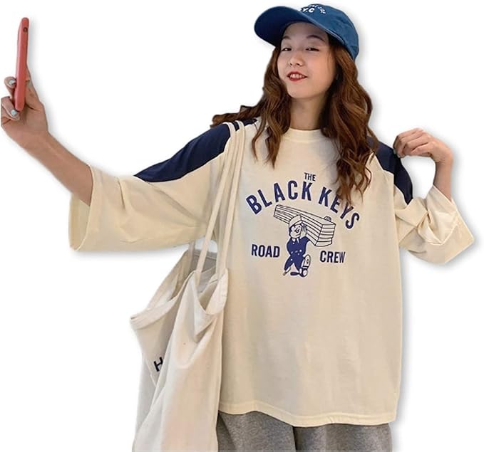Amazon カナエルン Tシャツ レディース トップス 半袖 7分丈 カットソー 綿 コットン 無地 デイリー Tシャツ ロング 厚手 古着風 コーデ ロンt ライン 3本 ツートン 部屋着 ルームウェア 寝巻 パジャマ プリント ラウンドネック u首 ビッグ シルエット サイズ Amazon カナエルン Tシャツ レディース トップス 半袖 7分丈 カットソー 綿 コットン 無地 デイリー Tシャツ ロング 厚手 古着風 コーデ ロンt ライン 3本 ツートン 部屋着 ルームウェア 寝巻 パジャマ プリント ラウンドネック u首 ビッグ シルエット サイズ