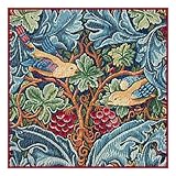 Birds and Acanthus Vine by Arts and Crafts Movement Founder William Morris Counted Cross stitch Chart