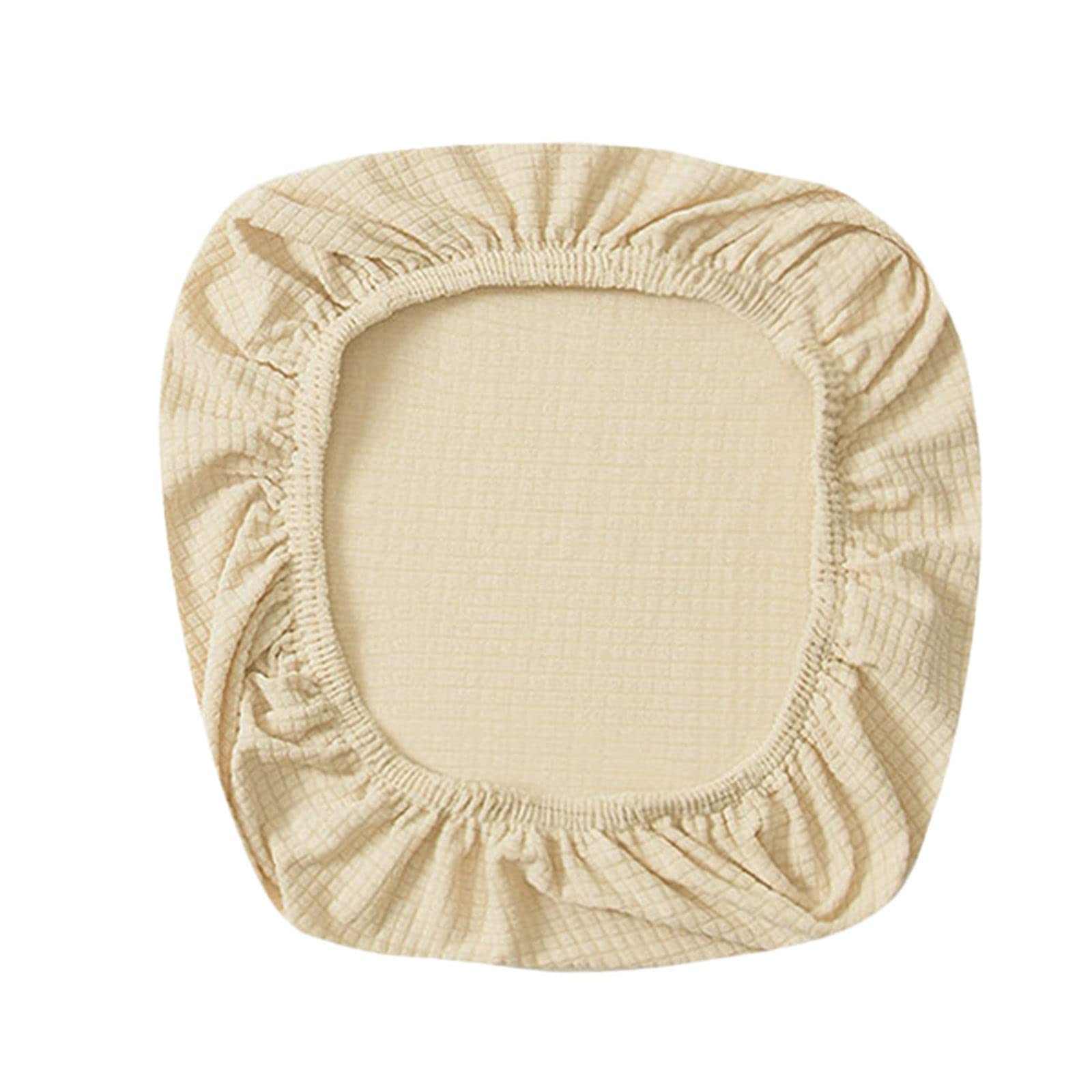 Fenteer Stretch Office Covers Seat Cover Slipcover Desk Seat Cushion Protectors for Computer, Beige