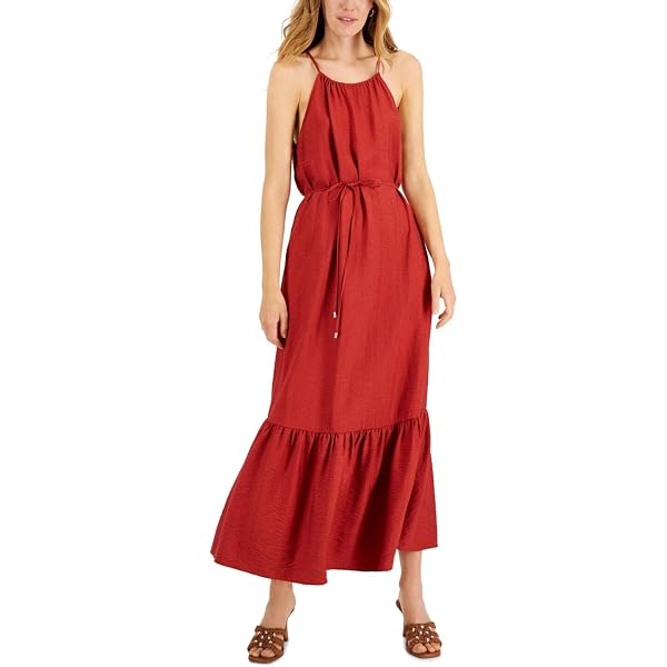 Amazon.com: International Concepts INC Women's Halter Maxi Dress Red Size  14 : Clothing, Shoes & Jewelry
