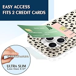 Petocase for iPhone 16 Pro Wallet Case Card Holder
