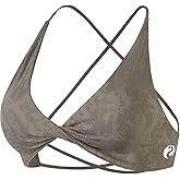 AUROLA Venus Women Sports Bras Backless Strappy Workout Bra, Low Support Removable Padded Gym Bras