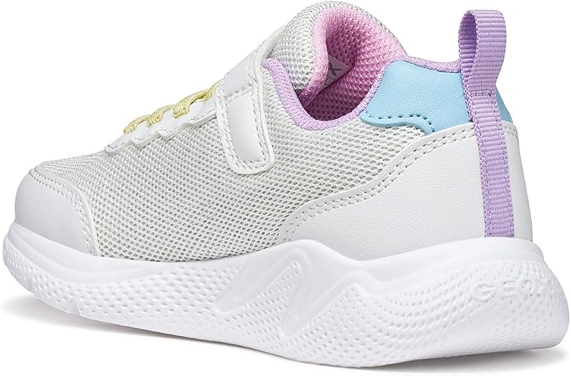 J SPRINTYE Girl A Sneaker, White/Multicolor, Talla 24 EU
