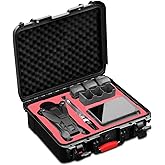 IP67 Waterproof Hard Case for DJI Mavic 4 Pro Creator/Fly More Combo, Fits DJI RC Pro 2/ RC 2/ RC2, Up to 4 Batteries, Charging Hub, Filters Accessories (CASE ONLY)