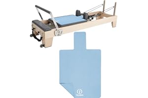 TRINKA Non-Slip Pilates Reformer Mat, 2mm Thick Pilates Reformer Machine Cover Mat, 39" x 24" Foldable Washable Absorb Sweat Accessory for Home, Studio, Gym Fitness