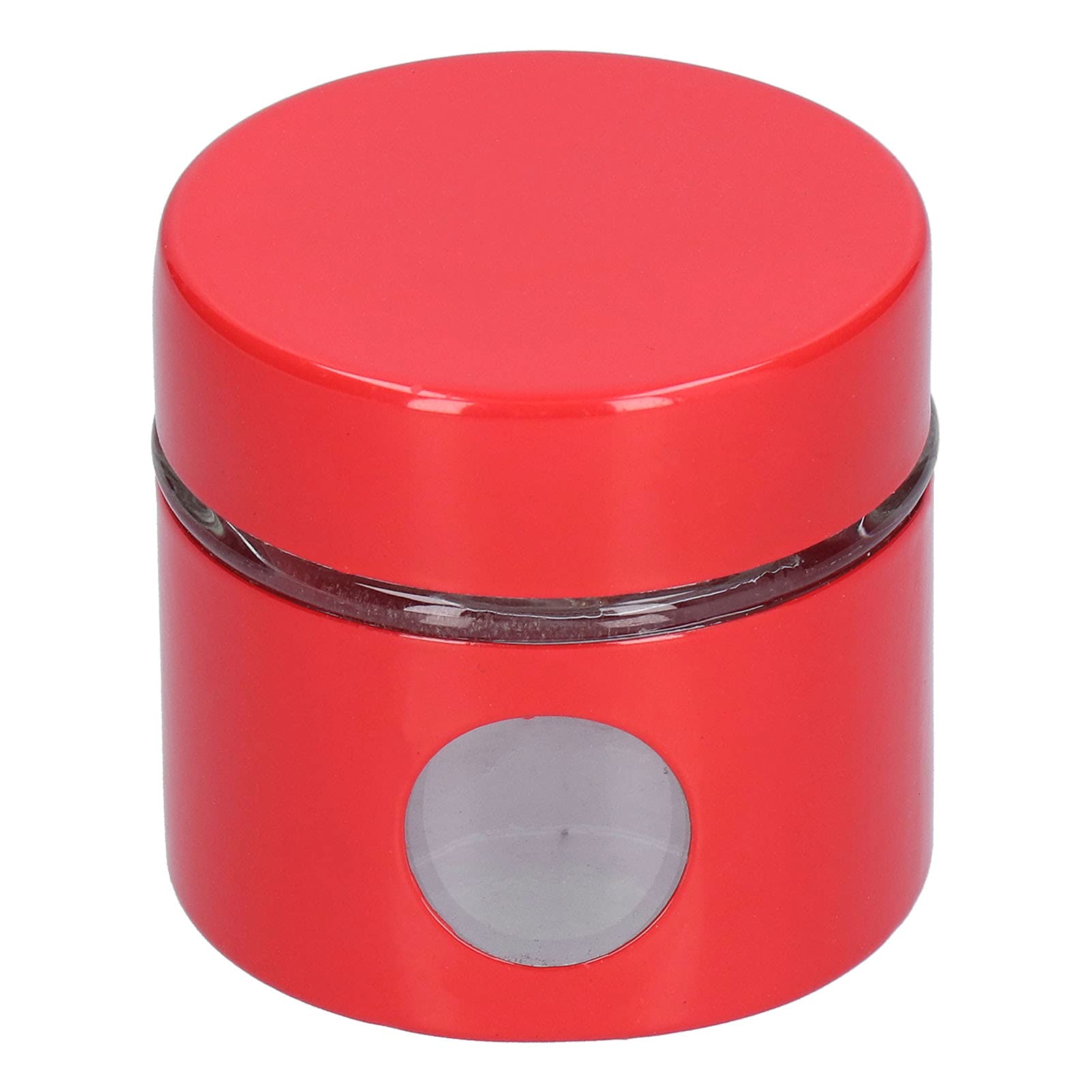 Sealed Jar, Tea Storage, Mini Tea Storage Cans Portable Stainless Steel Coffee Powder Preservation Cans for Home Kitchen(Red)