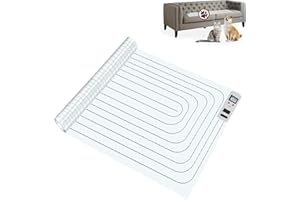 SEERWAY Scat Pet Shock Mat Indoor, Safe Shock Training Pads for Dogs and Cats, Electric Repellent Training Mat Keeps Pets Off,Various Size and Shape, 3 Training Modes, Battery Operated (30"x16")