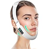 Ceymodir Intelligent Electric Double Chin and V-Shaped Face Machine with 8 Modes & 15 Adjustable Intensities - Women's V-Face Device - White